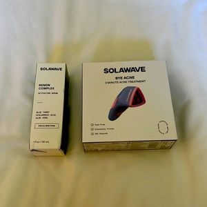 Solawave serum and light treatment